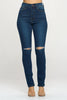 Straight Cutting Slim Straight Jeans