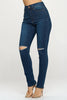 Straight Cutting Slim Straight Jeans