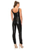 Pleather Muscle Tank Jumpsuit