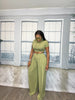 Crop Top And Palazzo Pants Set